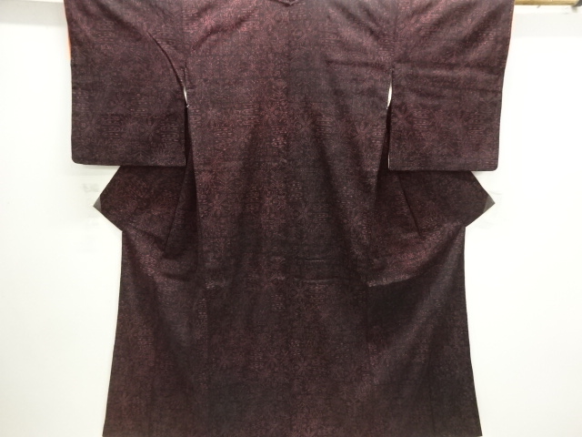 JAPANESE KIMONO / ANTIQUE KIMONO / TAISHO ROMAN STYLE / WOVEN FLOWER